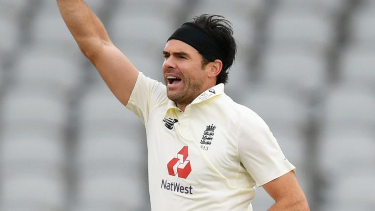 James Anderson, England, Test vs West Indies at Old Trafford