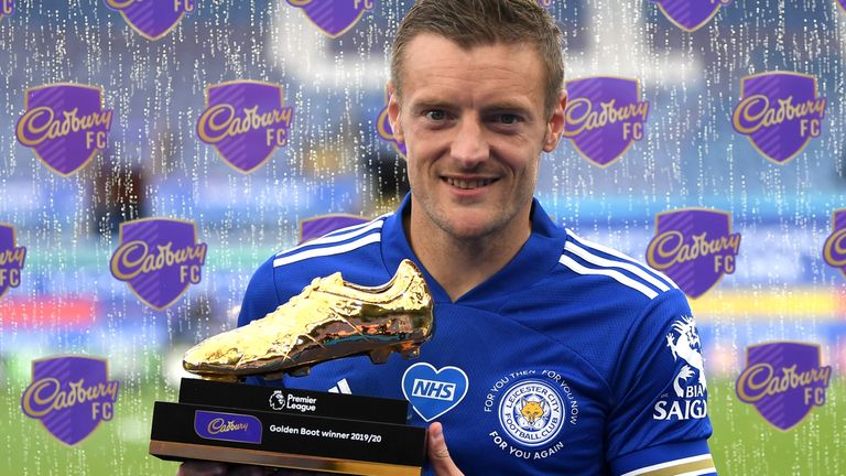 Jamie Vardy has claimed the Premier League Golden Boot for the first time in his career.