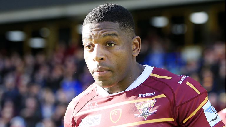 Picture by Chris Mangnall/SWpix.com - 01/03/2020 - Rugby League - Betfred Super League - Huddersfield Giants v Wigan Warriors - John Smith's Stadium, Huddersfield, England -
Huddersfield's Jermaine McGillvary