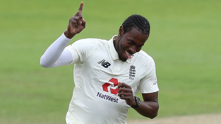 Jofra Archer, England, Test vs West Indies at Old Trafford