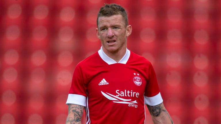 Aberdeen's Jonny Hayes in action during a pre-season friendly with Hibernian at Pittodrie