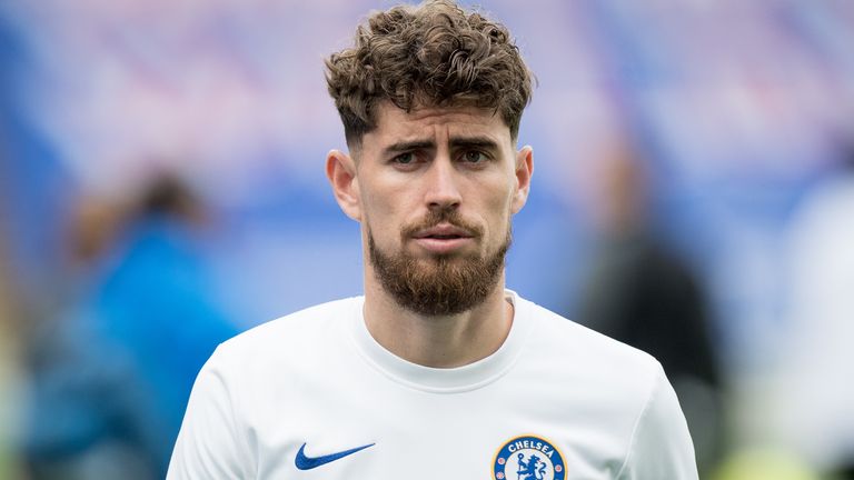 Jorginho played his first minutes since the Premier League restart as a late sub against Crystal Palace on Thursday