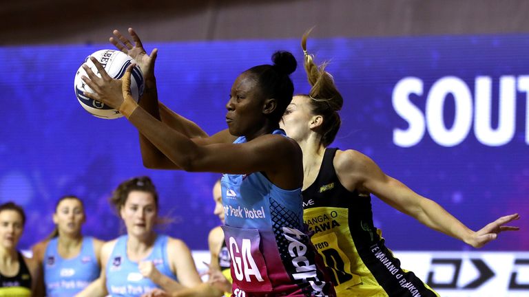 Kalifa McCollin in ANZ Premiership action for the Steel