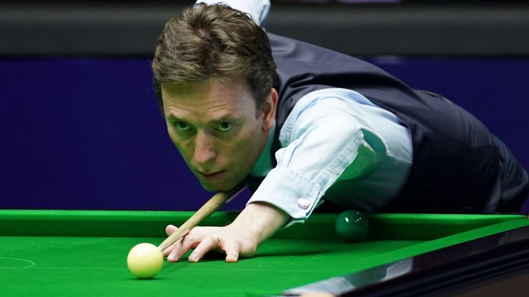 Ken Doherty of the Republic of Ireland plays a shot during his match against Mark Williams of Wales World Snooker China Open - Day 2 on April 2, 2019 in Beijing, China