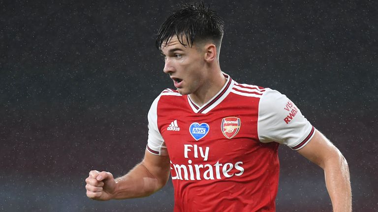 Arsenal defender Kieran Tierney in action