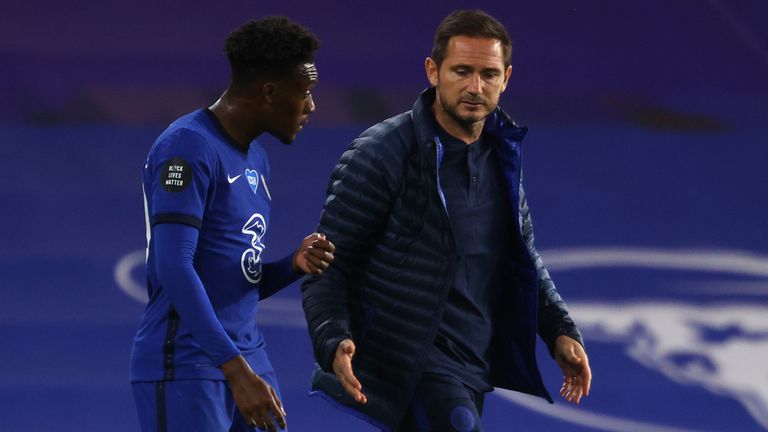 Frank Lampard has yet to start Callum Hudson-Odoi since the restart