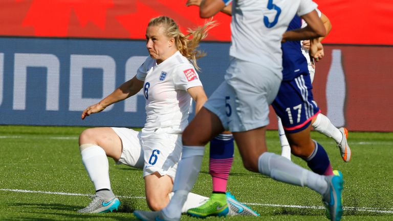 Laura Bassett scored an own goal against Japan Women