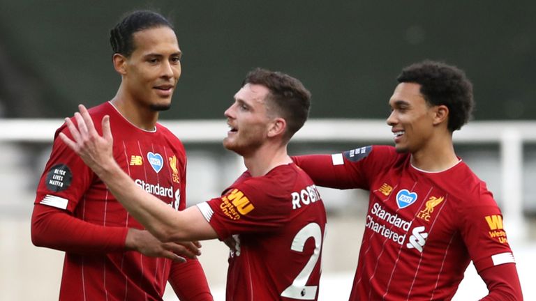 Virgil van Dijk, Andy Robertson, Trent Alexander-Arnold