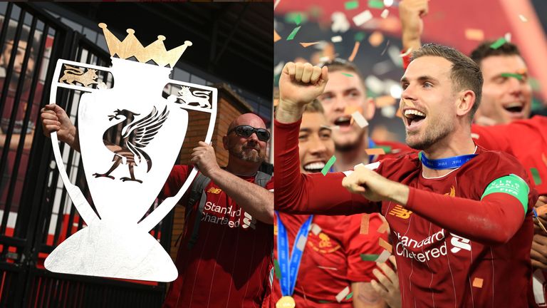 Liverpool trophy lift Premier League Jordan Henderson