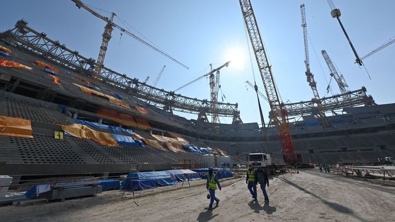 The still to be constructed Lusail Stadium in Doha will host the 2022 World Cup final