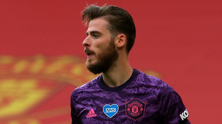 Manchester United goalkeeper David de Gea 