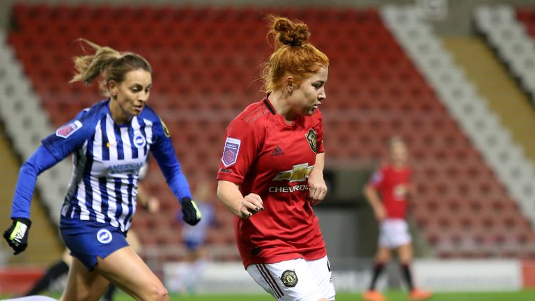 Harris has played 38 times for Manchester United Women