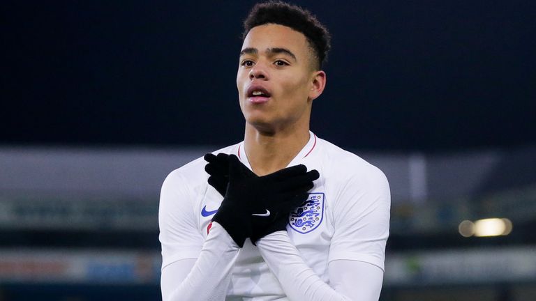 Mason Greenwood scored for England U21s against the Netherlands last November