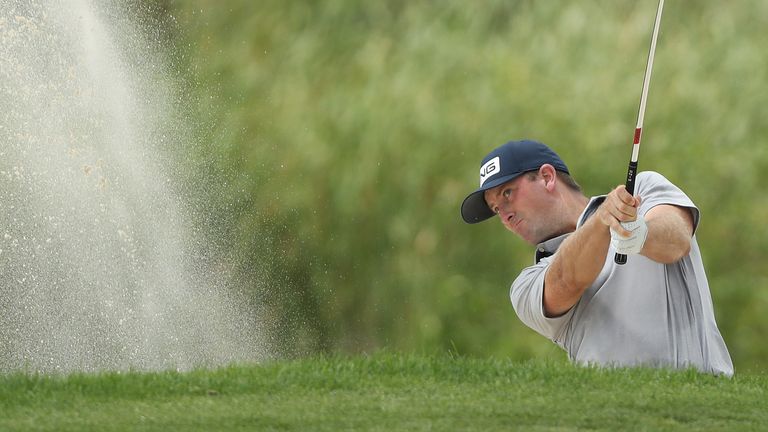 Thompson made a superb birdie from the sand at the 16th