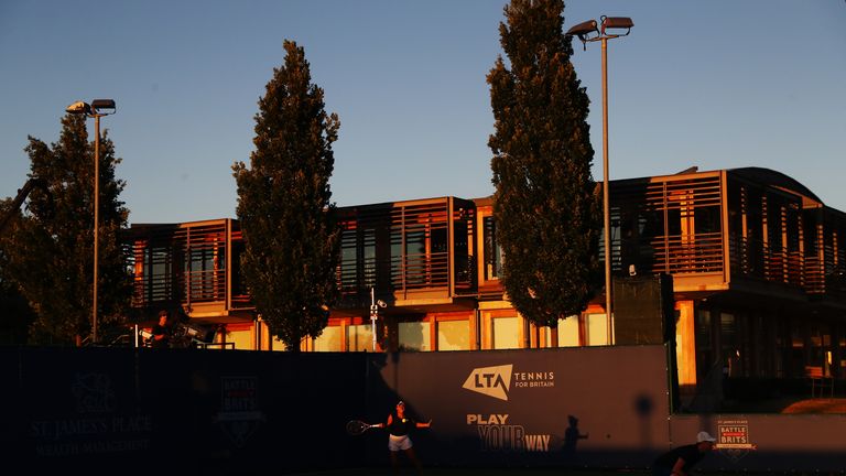 The National Tennis Centre in Roehampton