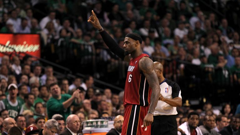 Relive an epic 45-point performance from LeBron James as the Miami Heat forced a Game 7 against the Boston Celtics in the 2012 Eastern Conference Finals.