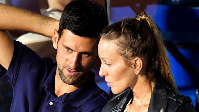 Novak Djokovic and his wife Jelena both tested positive for the coronavirus 