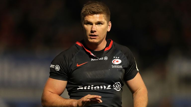 Owen Farrell will remain with Saracens despite their relegation from the Premiership