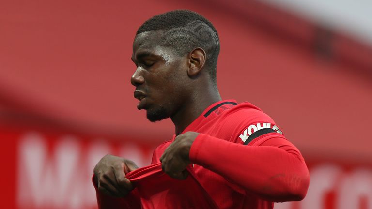 Paul Pogba gave away a penalty during Manchester United's 1-1 draw