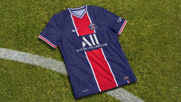 PSG's home and kits both mark the club's 50th anniversary