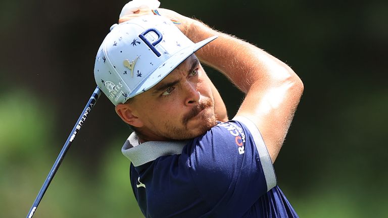 Rickie Fowler is just two behind at halfway