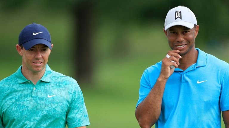 Rory McIlroy and Tiger Woods