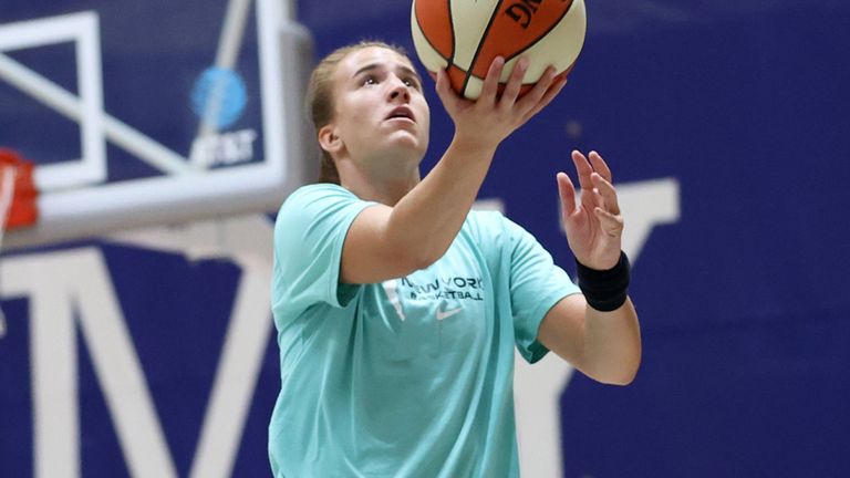 2020 No 1 Draft pick Sabrina Ionescu works out inside the WNBA bubble