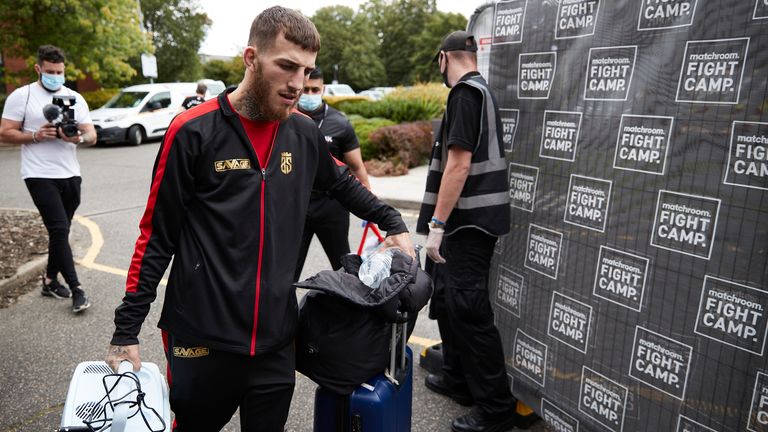 Eggington arrives at Fight Camp