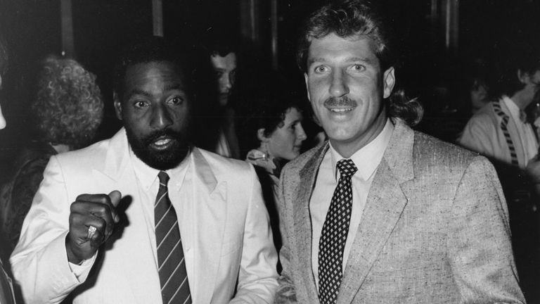 Viv Richards and Sir Ian Botham