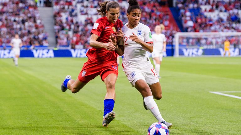 Stokes in action in the World Cup semi-final against USA in 2019