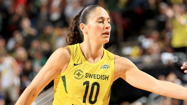 Sue Bird in action for the Seattle Storm
