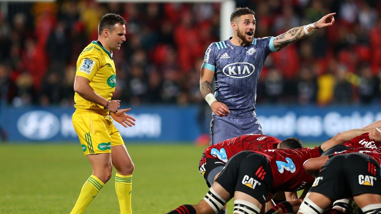 TJ Perenara was excellent for the Hurricanes behind a scrum under pressure