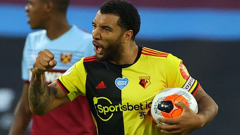 Troy Deeney celebrates 