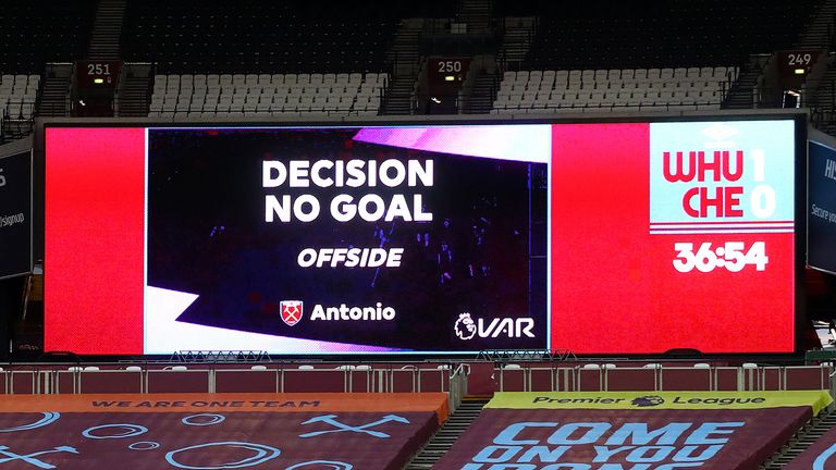 VAR rules out Antonio goal