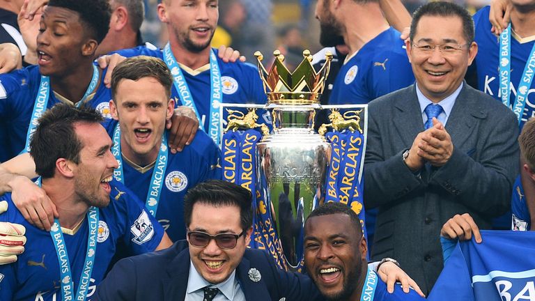 xxxx during the Barclays Premier League match between Leicester City and Everton at The King Power Stadium on May 7, 2016 in Leicester, United Kingdom.