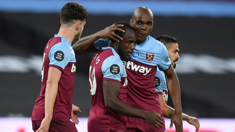 Michail Antonio turned home from close range to give West Ham the lead