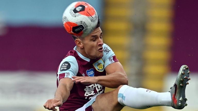 Kevin Long in action for Burnley against Wolves