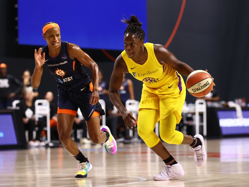 Candace Parker and Chelsea Gray leave the L.A. Sparks - Silver