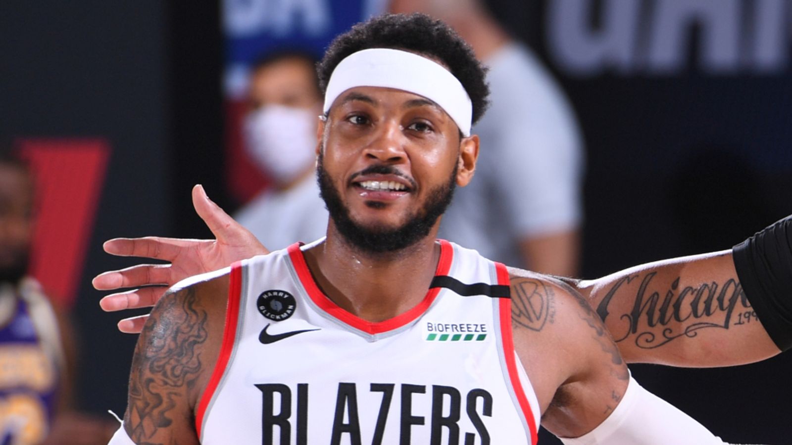 Carmelo Anthony Calls On Portland Trail Blazers To Respond In Game 4 Against Los Angeles Lakers Nba News Sky Sports