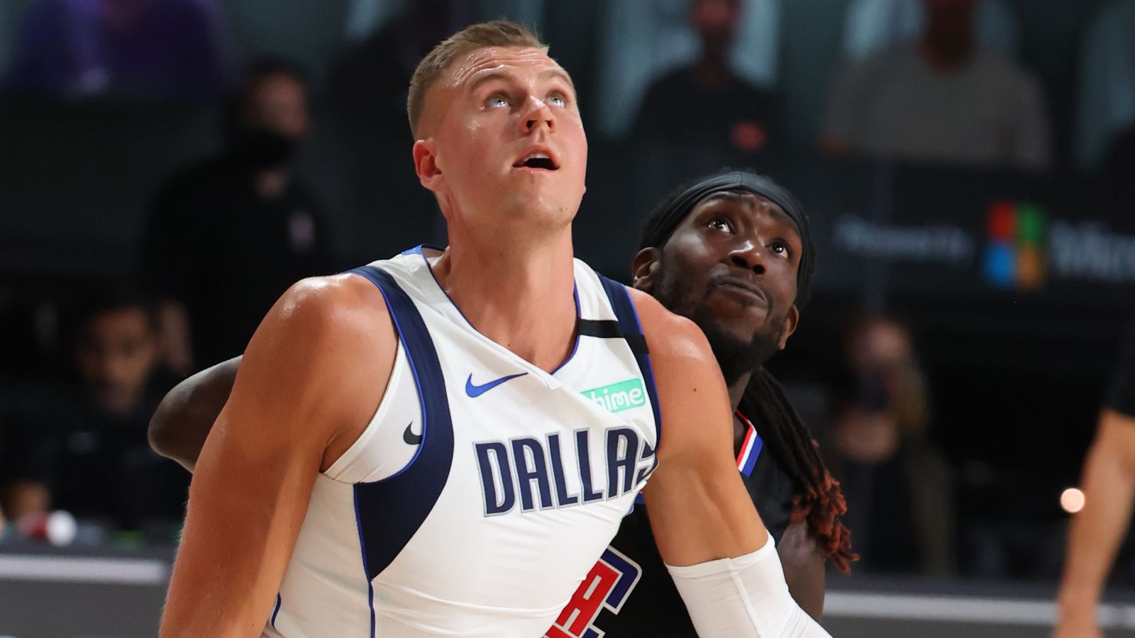 Kristaps Porzingis Out For Rest Of Mavericks First Round Series Against Clippers Nba News Sky Sports