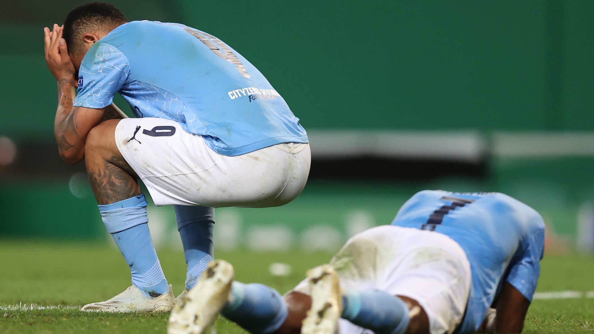 Man City crash out of CL again after Dembele double