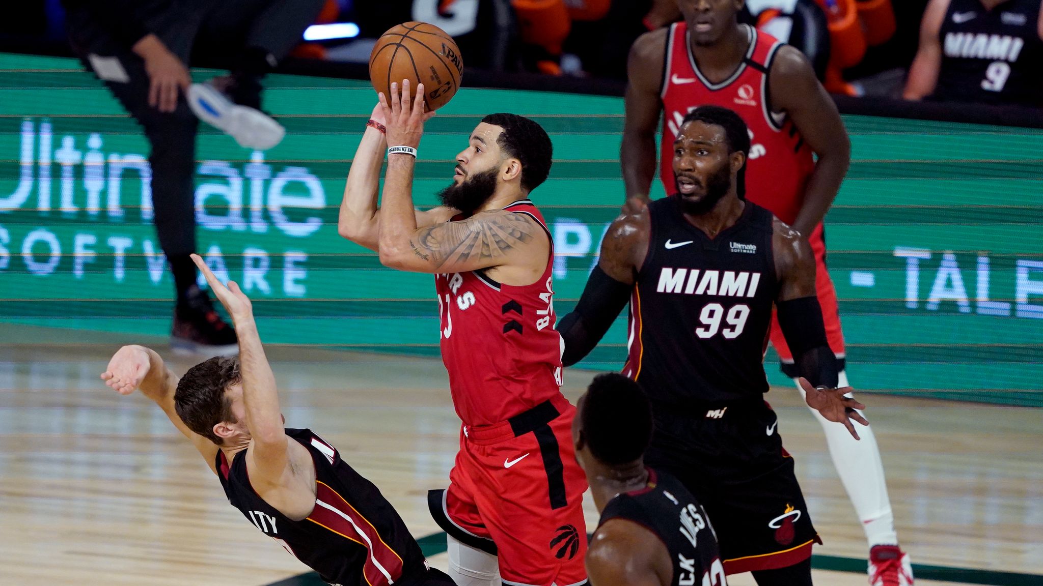Fred VanVleet leads Toronto Raptors past Miami Heat | NBA News ...