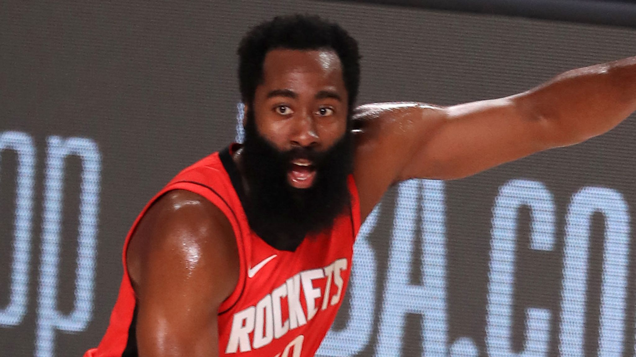 James Harden was pleased with his team s effort in a difficult first game against the Mavericks and was happy with how his body held up in overtime