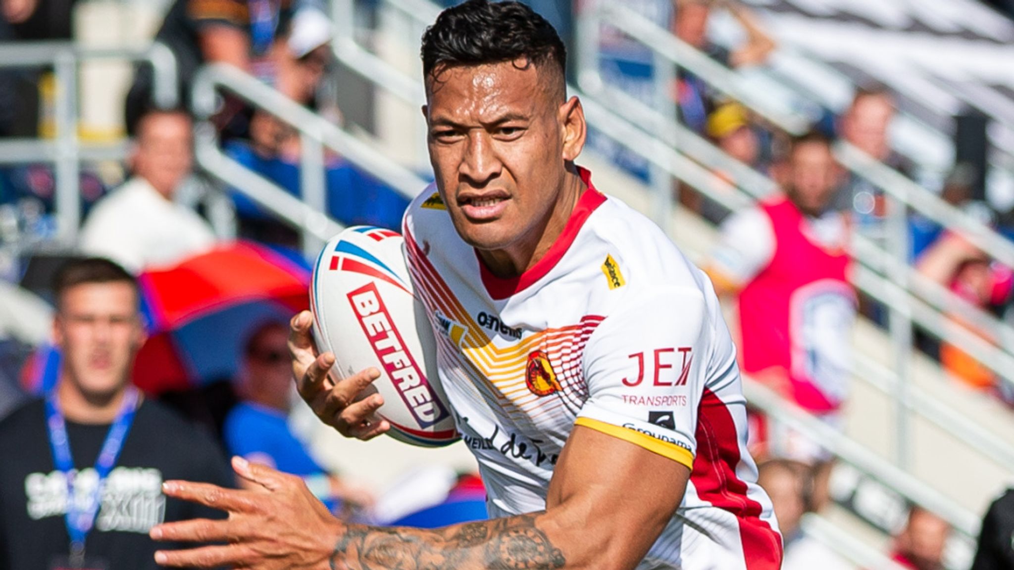 Israel Folau Catalans Dragons Will Demand Transfer Fee If Dual Code Star Makes Nrl Return Rugby League News Sky Sports