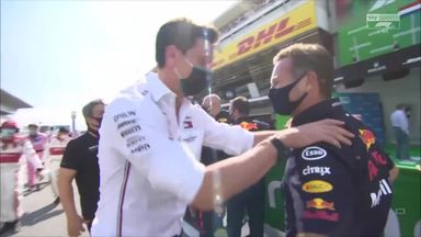 What did Wolff say to Horner after winning?