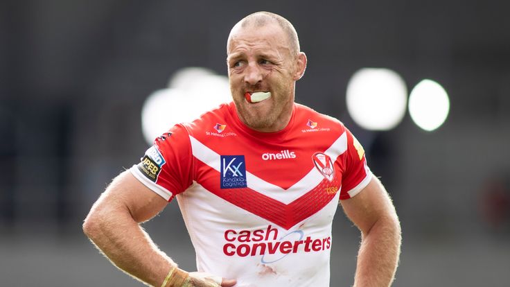 Picture by Isabel Pearce/SWpix.com - 16/08/2020 - Rugby League - Betfred Super League - St Helens v Castleford Tigers - The Totally Wicked Stadium, Langtree Park, St Helens, England - James Roby of St Helens.