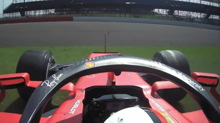 Vettel-Sainz near miss