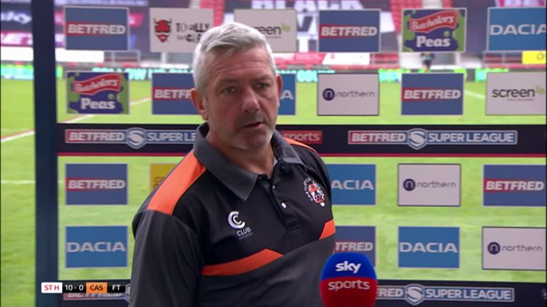 Daryl Powell says Castleford got some tough calls that 'may or may not have swayed the game' but paid credit to St Helens for their win