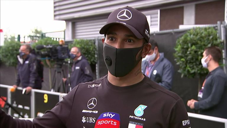 Mercedes' Lewis Hamilton was glad to finish on a high at the Belgian Grand Prix, extending his championship lead to 47 points - but feels for Max Verstappen
