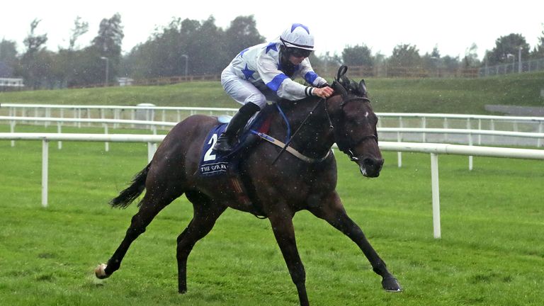 Make A Challenge ridden by Joe Doyle on their way to winning the A.R.M. Holding Curragh Sprint Stakes at Curragh Racecourse.